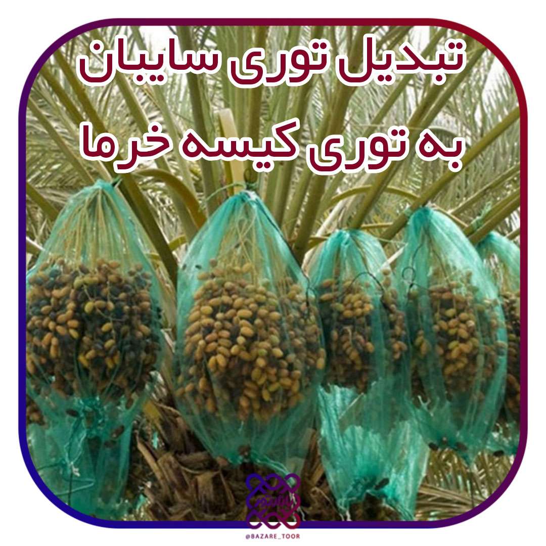 تبدیل توری سایبان به توری کیسه محافظ خرما